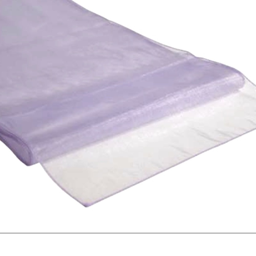 Lavender table linens for shower or wedding